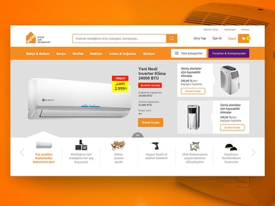 Koçtaş Home Page Concept - Unapproved e shop ecommerce home redesign ui