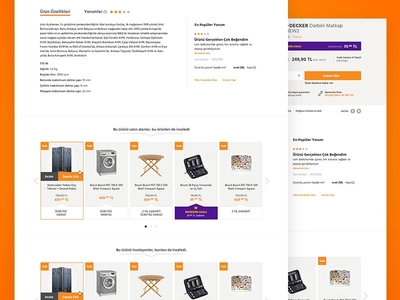 Koçtaş Product Page Concept - Unapproved e shop ecommerce home redesign ui