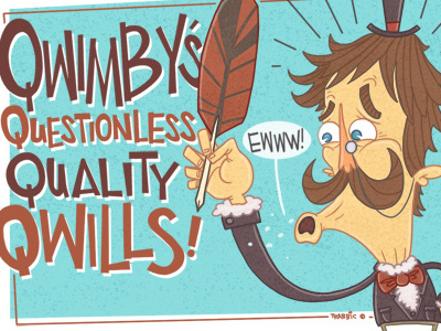 Quimby's!! animation cartoon character design comic daily doodles digital illustration illustration john trabbic photoshop