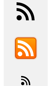 RSS icons with CSS css3 experiment icons