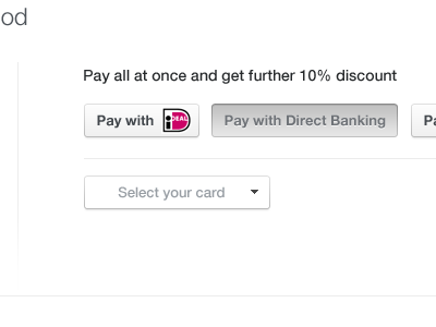 Pay With Shot buttons clicked design dropdown hover rebound ui ux web