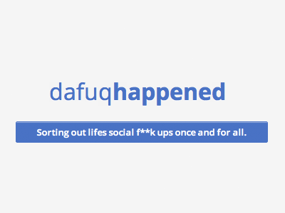 dafuq blue fk logo social ui web webdesign website