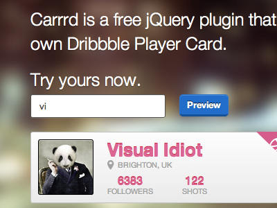 Carrrd jQuery Plugin