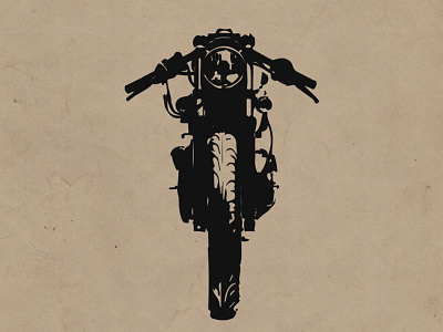 Rustic Cafe Racer Silhouette