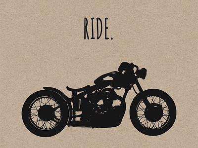 Dream. Build. RIDE. bobber build chopper custom motorcycle dream harley motorcycle ride triumph