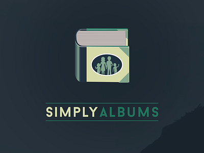 Simply Albums logo branding design identity logo