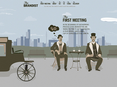 Brandist homepage first meeting section