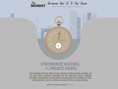 Brandist homepage - project starts section