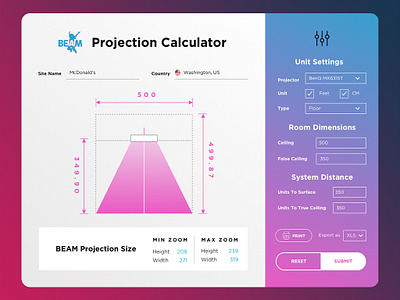 #3 day in 30 day UX/UI challenge - Projection Calculator design ui ui ux ui design uidesign uiux ux ux ui ux design uxdesign uxui