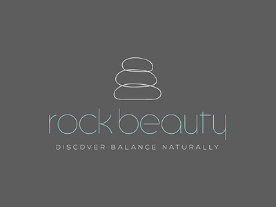 An elegant logo design for a skincare and spa company beauty health logo natural rock skincare spa