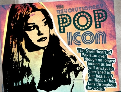 nazia hassan flyer nazia hassan pop art popart poster retro typogaphy vintage