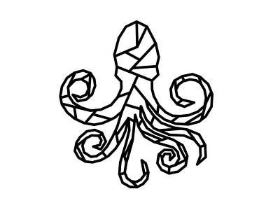 Geometric Octopus. geometric illustration ipad octopus