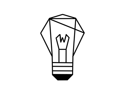 Lightbulb. design geometric illustration ipad lightbulb procreate