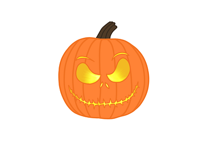 Pumpkin. autumn drawing fall food halloween icon illustration ipad october procreate pumpkin scary spooky