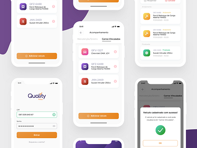 Quality Frotas app design interface ui ui design ux