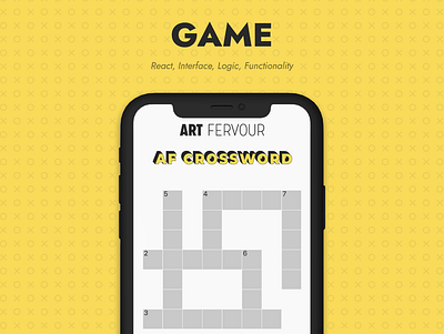 Crossword crossword design game mobile ui web