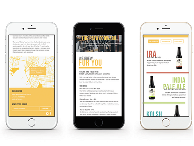 Brewery - Web Design website mobile