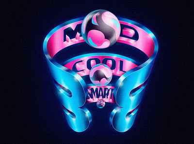 MADCOOL airbrush dsorder illustration typography