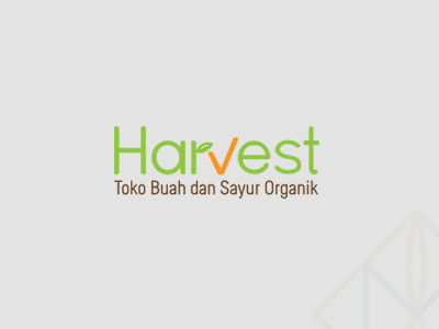 Logo Harvest clean fruit logo design retail store simple vegetables