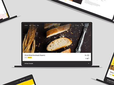 E-commerce experience for bakery