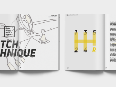 Transmission - Magazine about automobiles - Issue #01 book cars design editorial design gear handbook illustration magazine manual