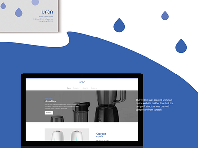 Uran - Product catalogue & website design business cards catalogue design digital editorial illustrator print ui ux web website