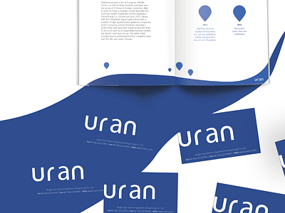 Uran - Product catalogue & website design business cards catalogue design digital editorial illustrator print ui ux web website