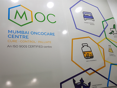 Mumbai Oncocare Centre - Branding & interior graphics