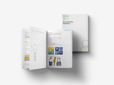 MOC - Brand Identity guidelines book branding design guidelines icon illustration rules