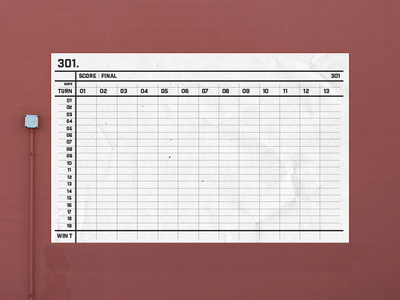 Dartboard Scoreboard design