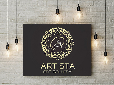 Artista Logo art artista gallery light logo