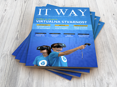 Croatian IT magazine cover design design graphic information technology it magazine virtual reality