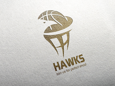 Basketball school logo basketball branding design designer graphic graphic design hawks logo logotype modern school training
