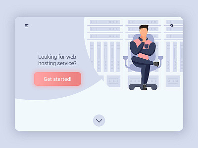 Hosting Service Landing Page