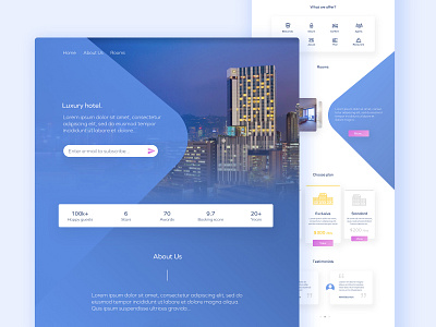 Luxury hotel template