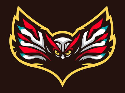 Owl esports illustration logo mascot owl