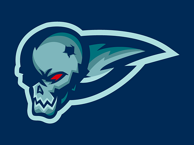 Skull esports illustration logo mascot skull