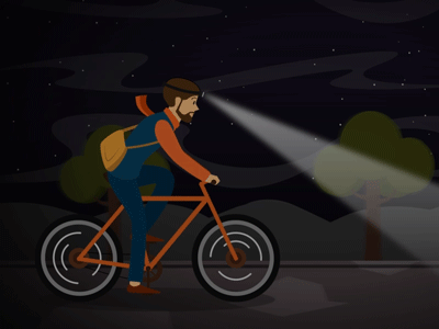 Bike Ride 2danimation animation bike explainervideo illustration motiongraphics video