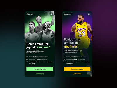 Sport App | Promotional Screen