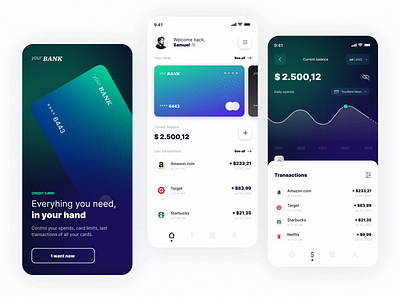 Wallet App UI app design graphic design ui ux