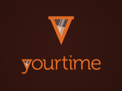 Yourtime clock design logo sand time yourtime