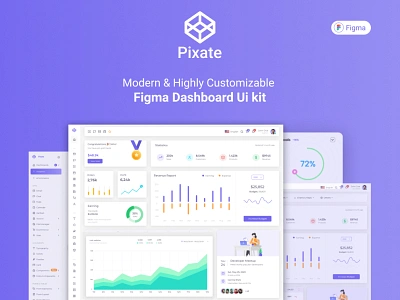 Pixate Dashboard Ui Kit app dashboard app dashboard design dashboard template design designer graphic design illustration landingpage pixate typography ui ui kit design ux web website