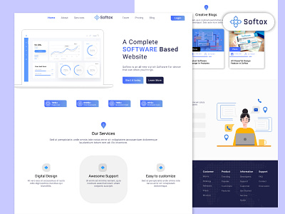 Softox Landing page