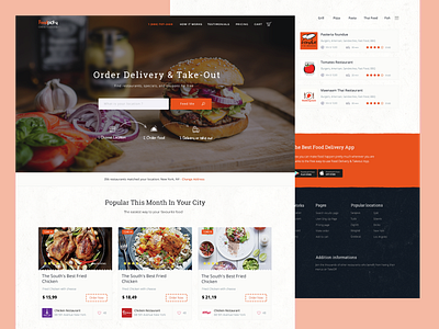 Food picky Food Delivery Landing page