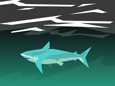 shark fear illustration sea shark vector