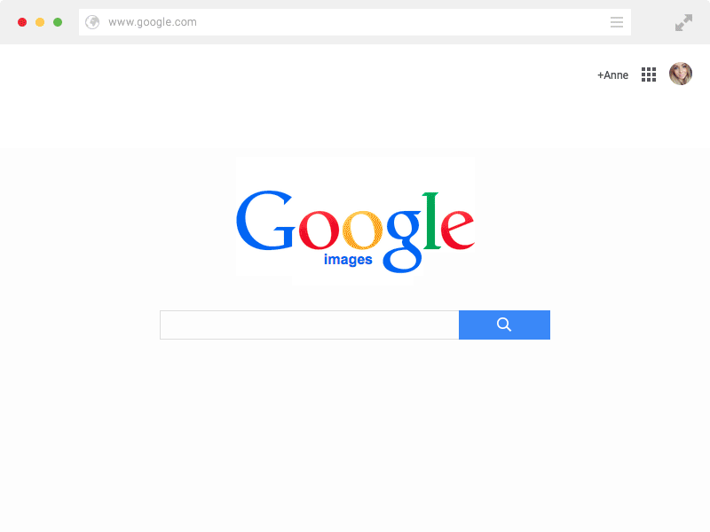 Googling Mad Max google flat blue search button browser simple animation material design