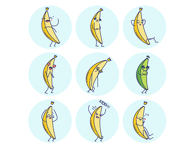 Bananas Sticker Set