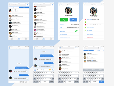 Messenger App for iOS app chat ios iphone messenger tags: ux ux design