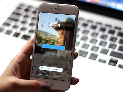 atlanit login app design icon ios iphone ui ux