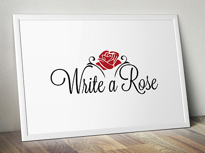 Write a Rose logo rose write